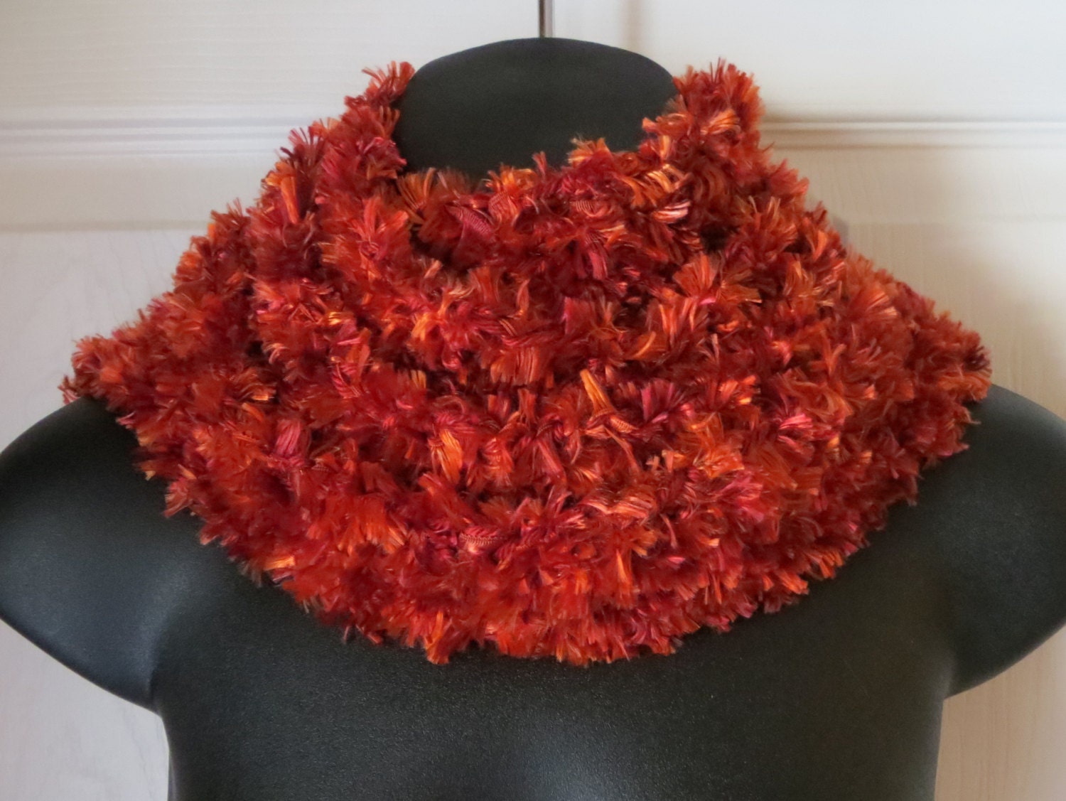 for ideas business name crochet a ADoorableCreations05 AUTUMN RED..Crochet Scarf..Cowl..Skinny by