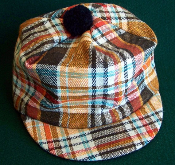 Women's Medium Plaid Elmer Fudd Wool Hat with by Gypsytalesvintage