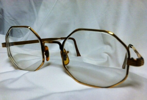 Vintage 60s Victory Eyeglasses Octagon Gold Frames 1/20 12K GF