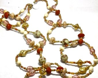 Vintage Avon Beaded Double Necklace