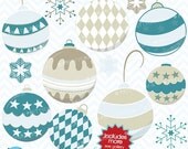 80% OFF SALE christmas balls clipart commercial use, vector graphics, digital clip art, digital images - CL435 Il_170x135