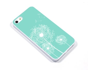 iPhone 5/5s iPhone 5c iPhone 6/6plus Samsung Galaxy S3 S4 S5 iPod touch 4th/5th Gen - Dandelion Seed mint pool- p37