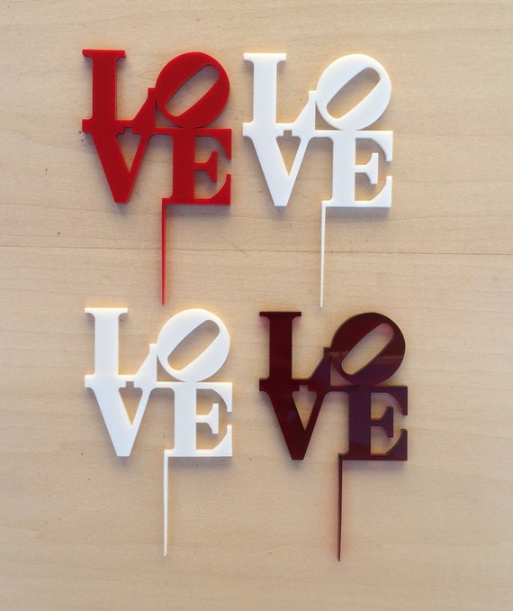 Items Similar To Laser Cut Acrylic Valentine Cupcake Toppers Set Of 8 On Etsy