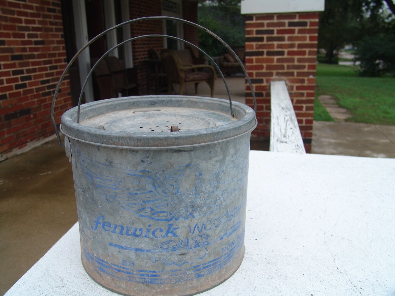 Vintage Minnow Bucket by AbbyandMartha on Etsy