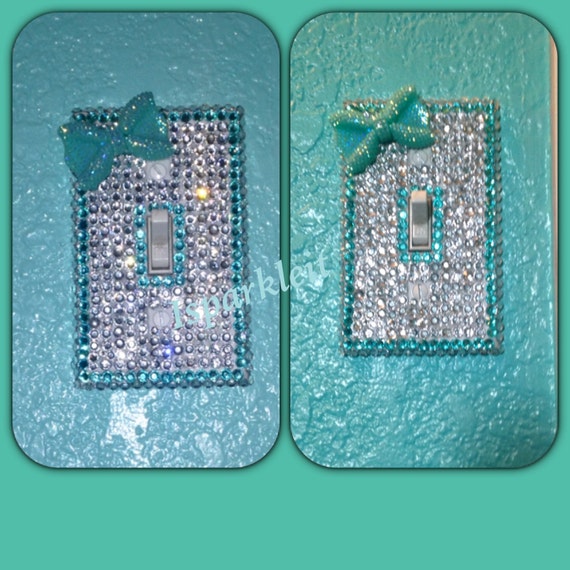 Custom Bling Wall Plate Light switch cover by Isparkleit on Etsy