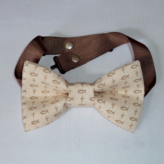 Christian theme bow tie Fisher of men
