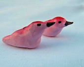 Handmade Bird Bead (1), Hand-painted bird bead, Polymer Clay Bird Bead, bird bead
