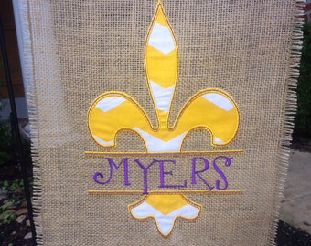 Fleur de lis banner | Etsy