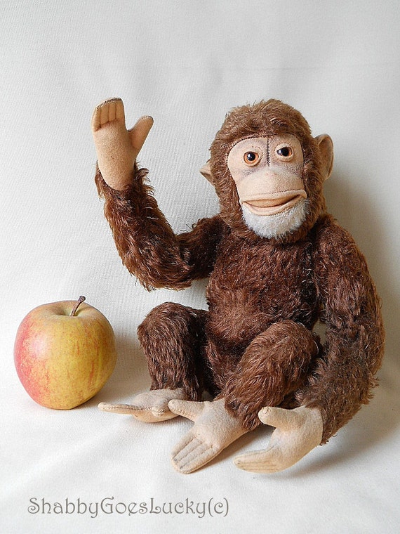 vintage chimpanzee toy