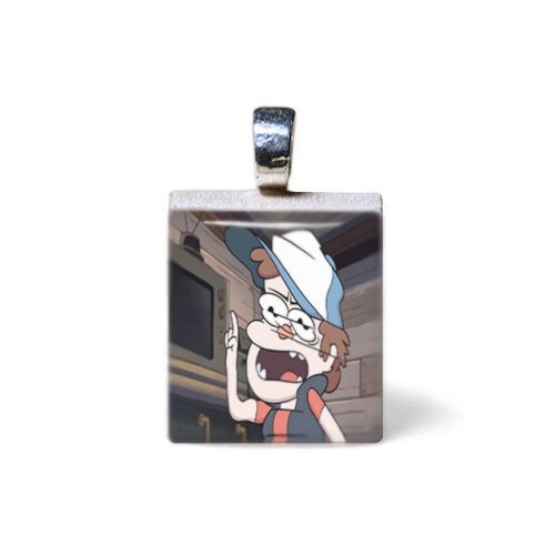 Gravity Falls Paper Jam Dipper Pendant