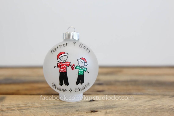 Mother/Father and Son/Daughter Christmas Ornament