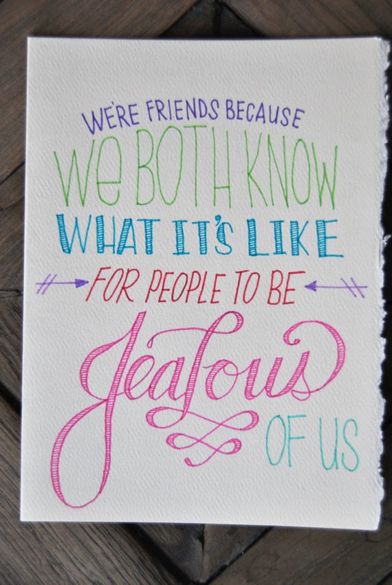 Items similar to We're Friends Because... - Greeting Card on Etsy