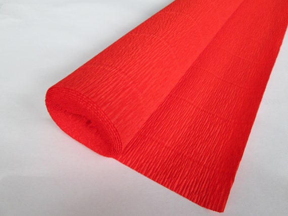 Crepe Paper Roll-140g. 980 Bright Red-Gift by LandofFlowers