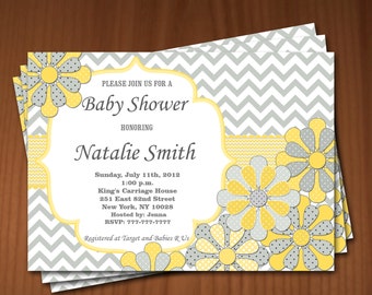 Baby Shower Invitation Flowers Baby Shower Invitation Girl Baby Shower Invitation Baby Shower Invites - Free Thank You Card Instant Download