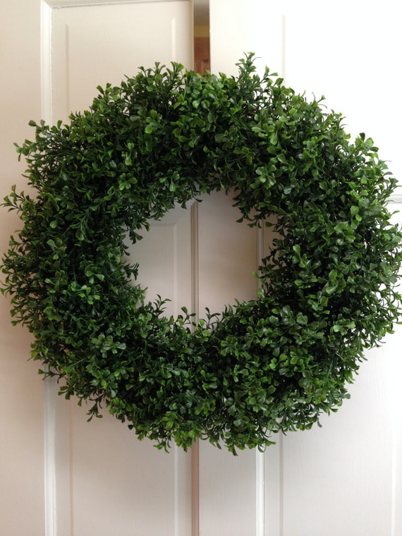 Boxwood Wreath Front Door Wreath All Seasons Wreath Fall