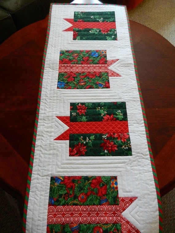 custom quilted christmas table runner by heartfeltstitchery custom quilted christmas table runner by heartfeltstitchery
