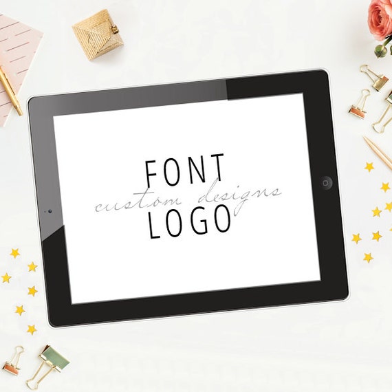 Custom Font Logo Desgin Il_570xn