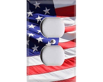 American Flag Outlet Cover