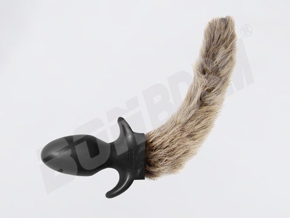 Bon Dog Tail Butt Plug With Long Brown Faux Fur Anal By BONBDSM