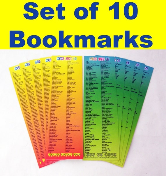 items-similar-to-who-god-is-bookmark-268-names-descriptions-of-god-set-of-10-bookmarks-on-etsy