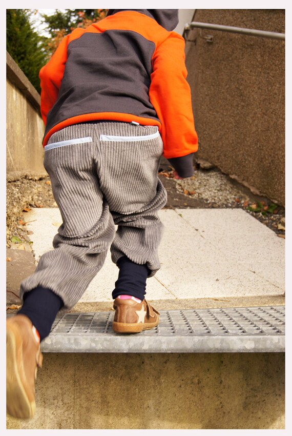 baggy pants corduroy grey