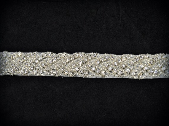 50% OFF Crystal trim 1 yard rhinestone trim Rhinestone