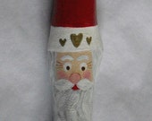 Driftwood Santa Claus Christmas Ornament, One of a Kind Wood Ornament