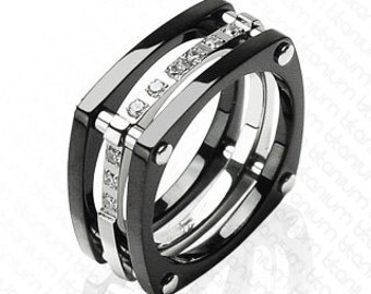 titanium wedding rings men