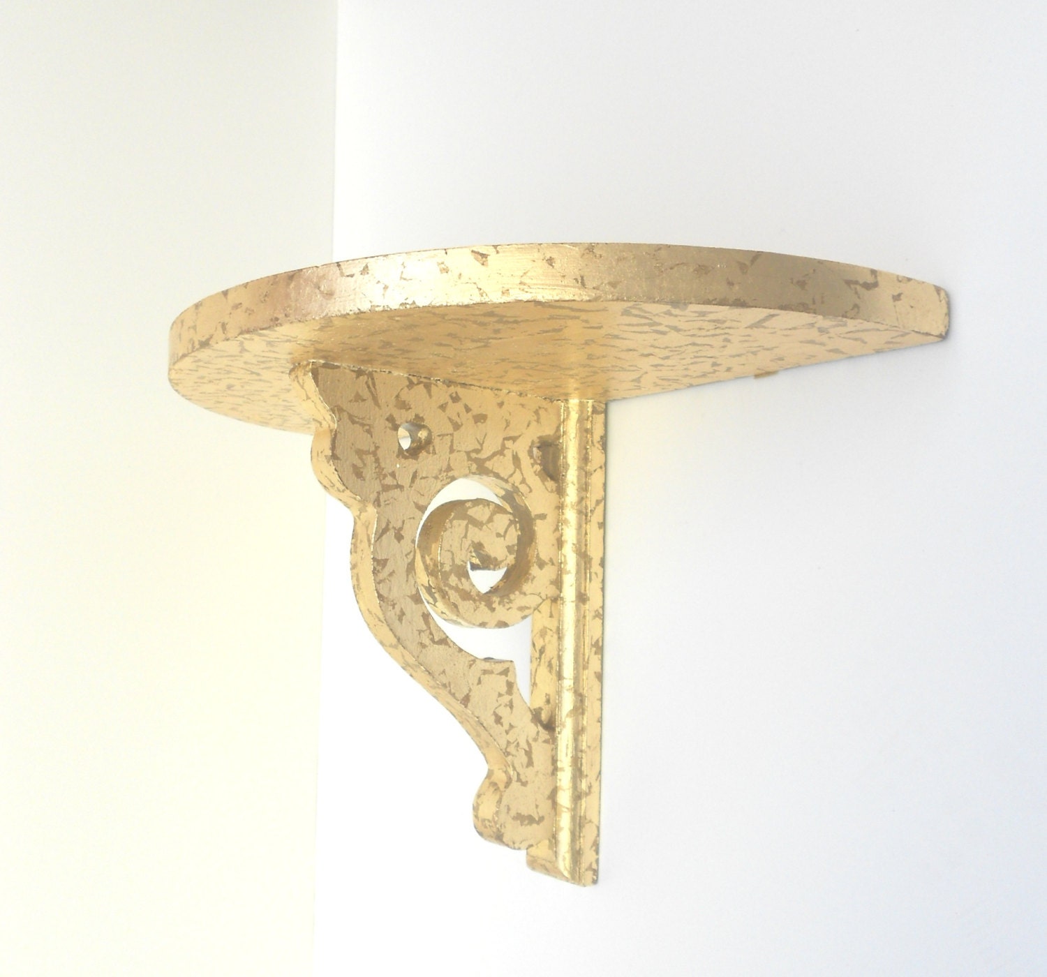 Shelf SconceGold Leaf Decorative Wall Sconce by GoldLeafGirl on Small Sconce Shelf id=53942