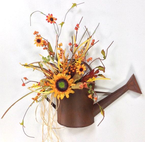 Watering Can Wreath Fall Wreath Fall Décor by ...
