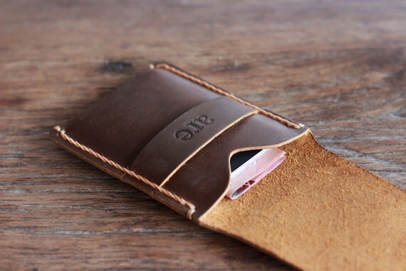 Sleeve Wallet PERSONALIZED Vertical Card Wallet Front by JooJoobs