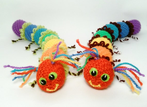 giant rainbow caterpillar plush