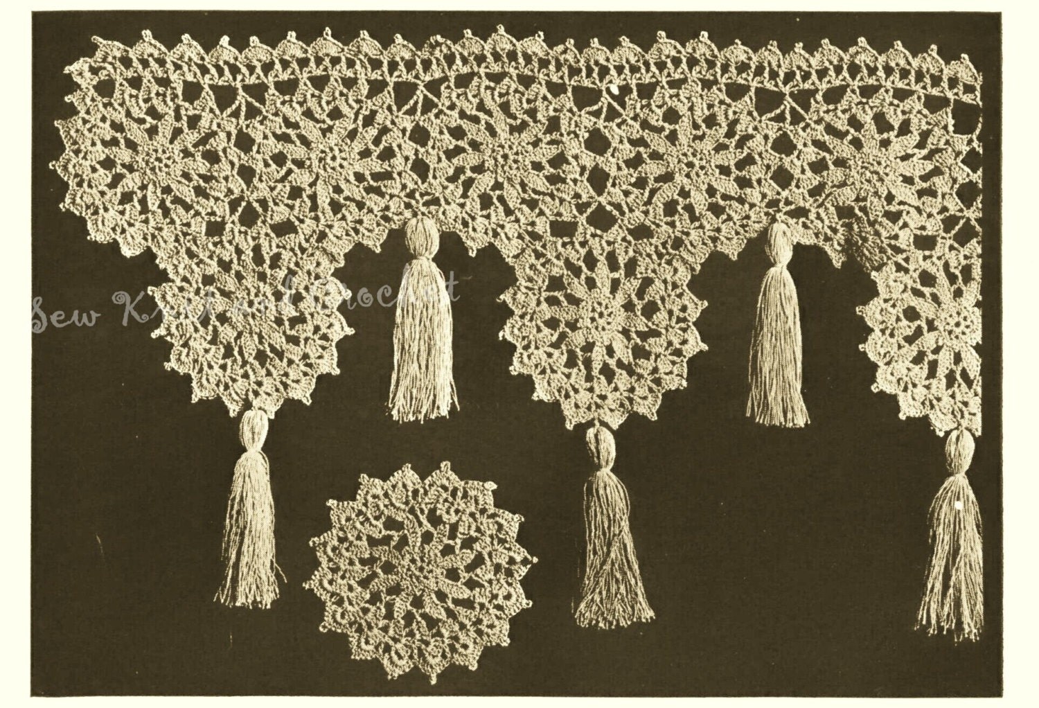 Elegantly Vintage Piano Scarf Crochet Pattern by ...