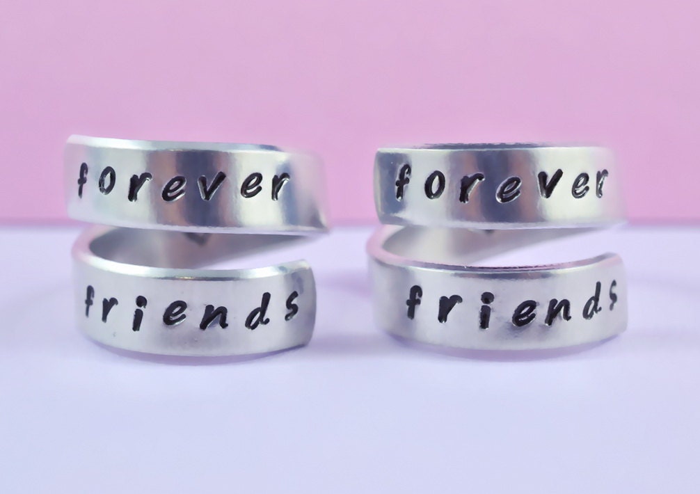 Forever Friends Ring Set Best Friend Matching Rings BFF