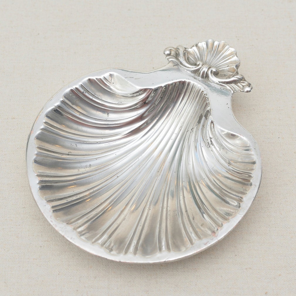 Vintage French Silver Plated Shell Shape Coin Dish or Key Tray – Haute ...