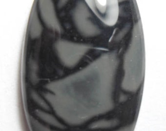 Beautiful spiderweb obsidian cab (E0976)