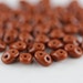 Umber, SuperDuo Czech glass seed bead, 2 hole, 2.5x5mm. 10 Grams (F-3C)