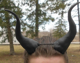 Maleficent Horns, Maleficent Costume, Dragon, Black, Bull Horns, Big, Headband Demon Horn Devil Lightweight Costume, Maleficent Cosplay,