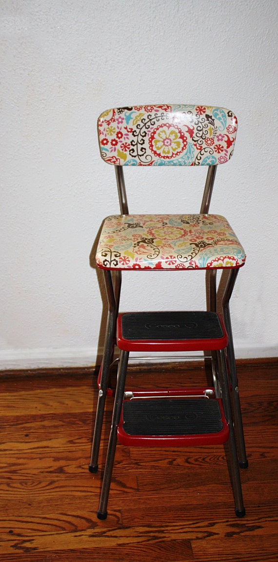 Vintage Restored Cosco Kitchen Step Stool By Queenieseclectic 6627