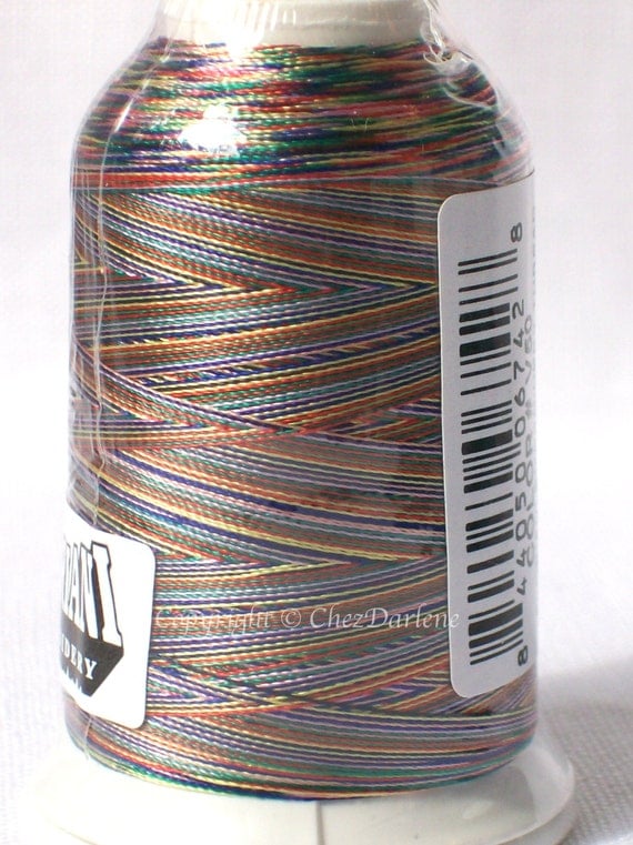 Variegated Machine Embroidery Thread Rayon by ChezDarlene on Etsy