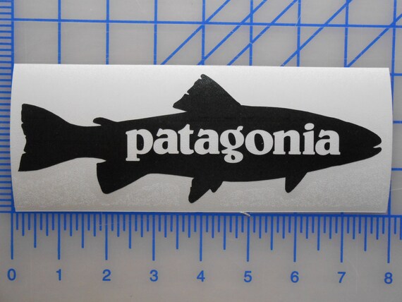 Patagonia Fish Logo Decal 3 Sizes 14 Colors FREE by DecalsDeluxe