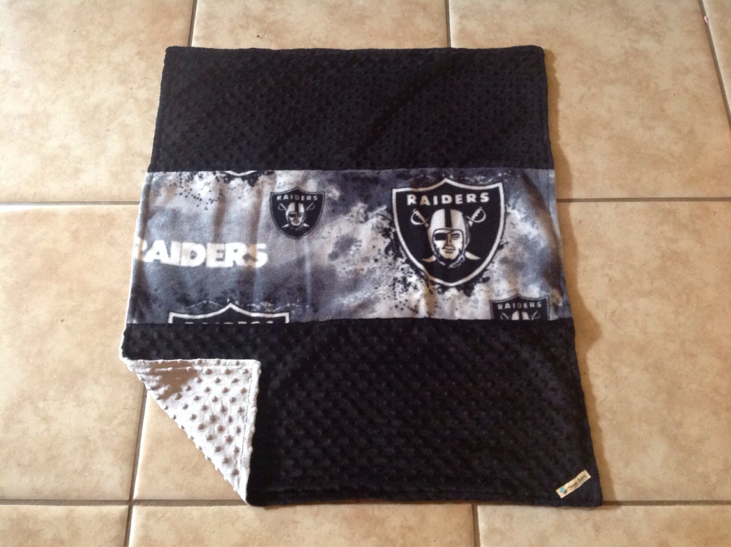 Oakland Raiders baby blankets NFL ready to ship by HoneyBunsUSA