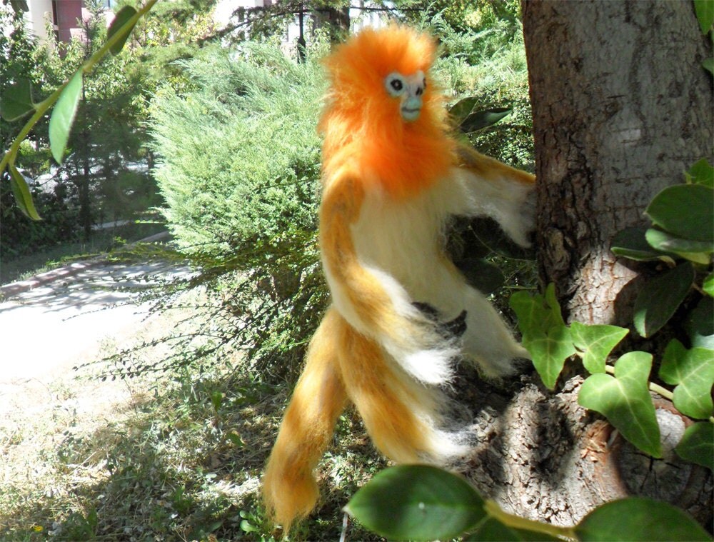 golden snub nosed monkey stuffed animal