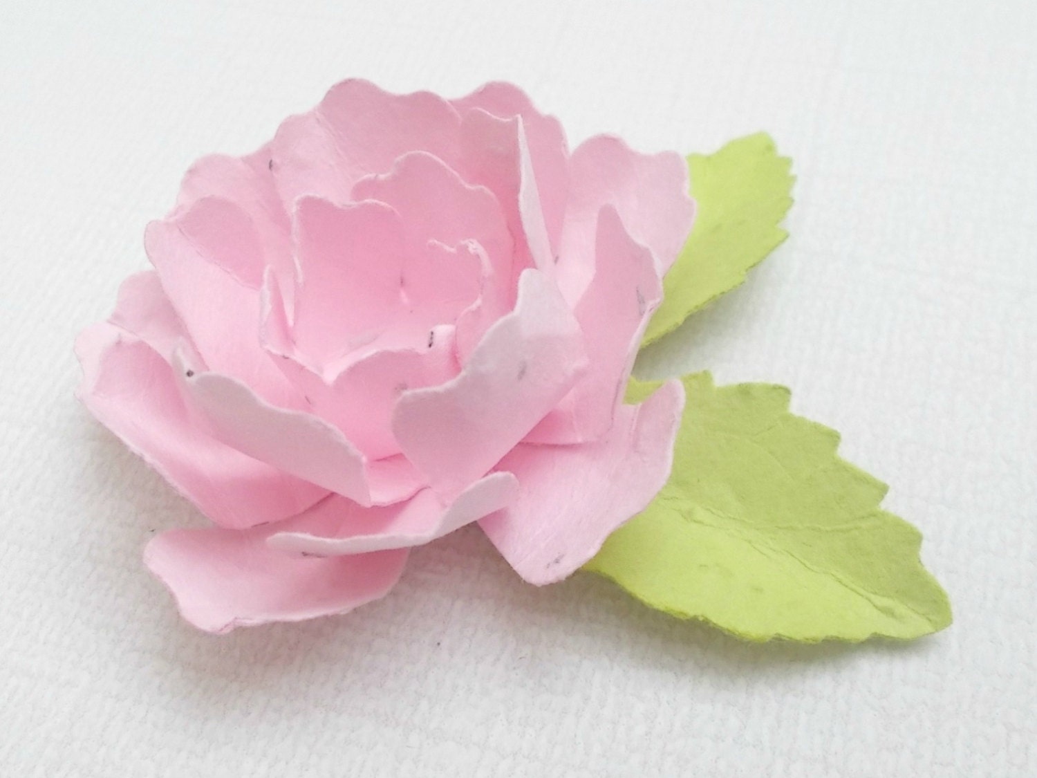 50 Light Pink Paper Peonies - Made With Plantable Paper Embedded With Flower Seeds - Eco Friendly - Plant and Grow