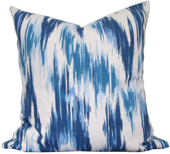 Designer Decorative Pillow Cover-Blue and White