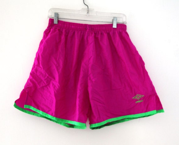 umbro green shorts