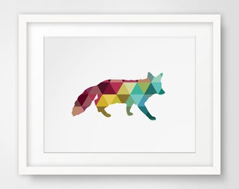 Fox Wall Art navy wall art fox wall art fox print geometric animal Fox Wall Art navy wall art fox wall art fox print geometric animal