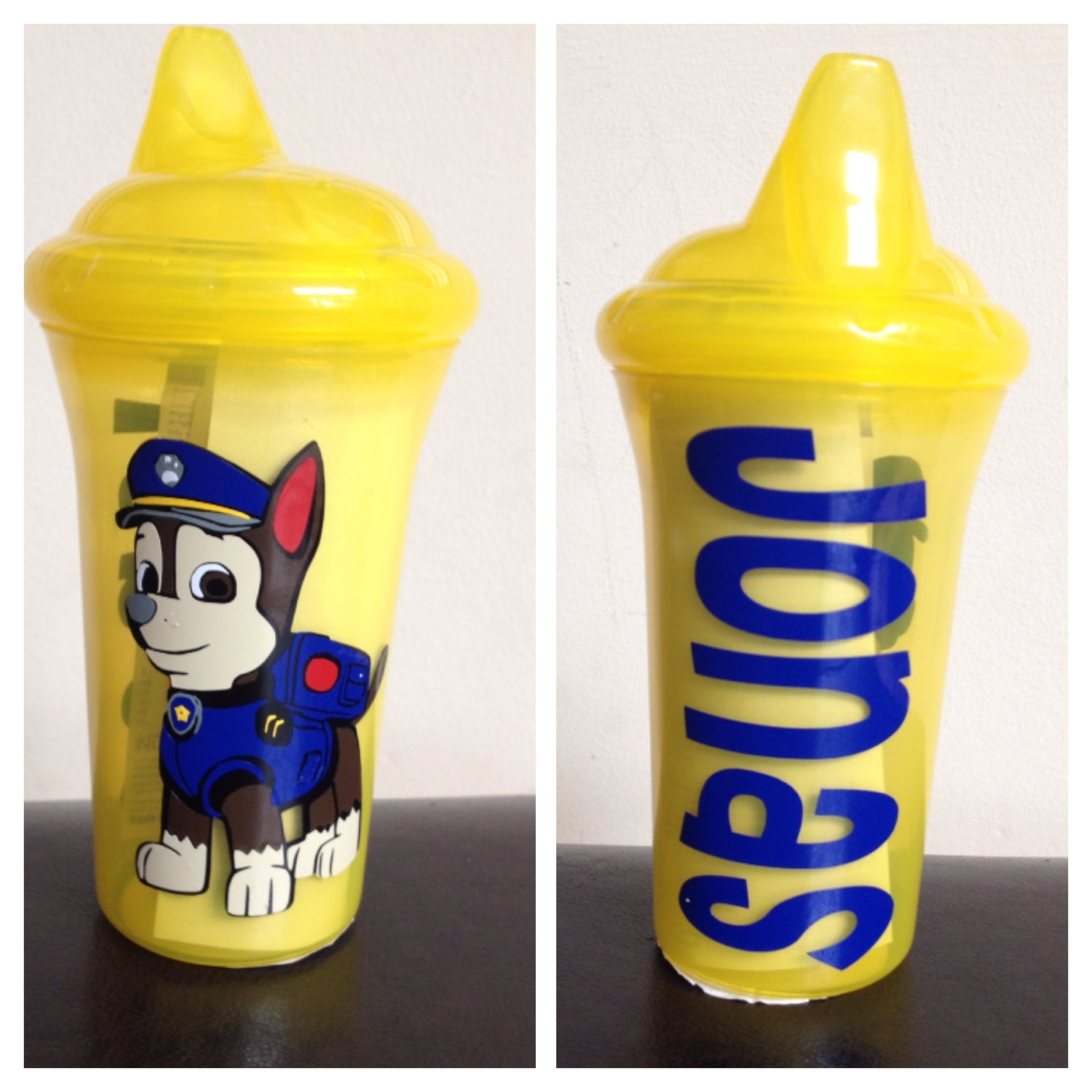 Personalized Sippy Cup with PAW PATROL by EBpolkadotsandmore