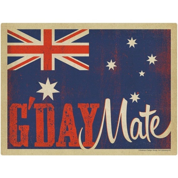 Australian Flag Good Day Mate Wall Decal 48307