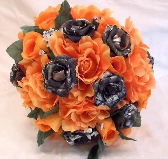 Camo Fall Bouquet Camo Wedding Bouquet Bridal Bouquet Mossy